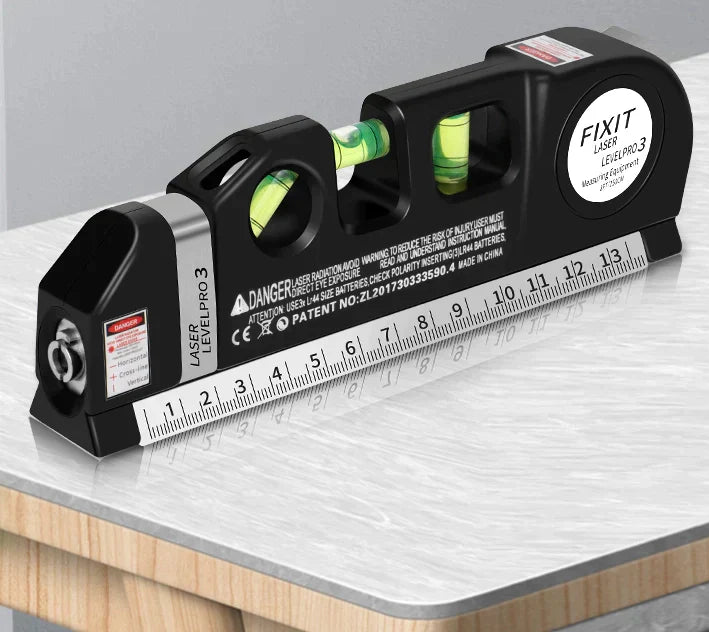 Multifunktionslaser och vattenpass – Professionellt gör-det-själv-mätverktyg
