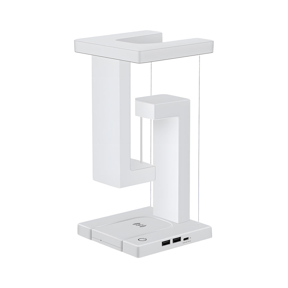 Flytande LED-bordslampa med trådlös laddning