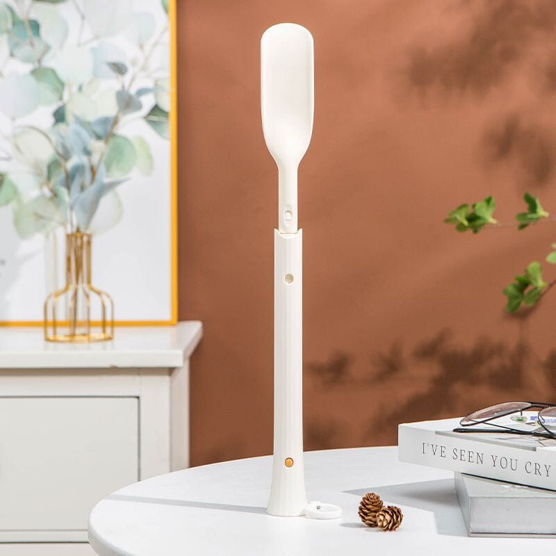 Justerbart teleskopiskt skohorn – Utdragbart metallskohorn med långt skaft för enkel användning