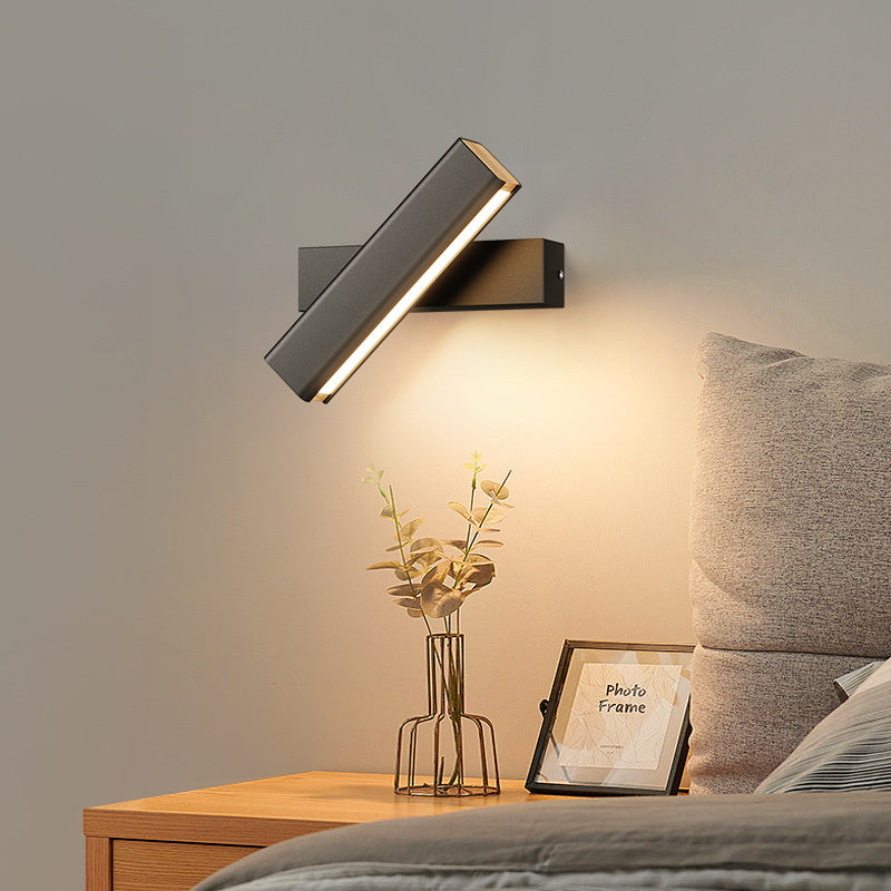 Justerbar 350° LED-vägglampa – Modern roterande inomhus- och utomhuslampa