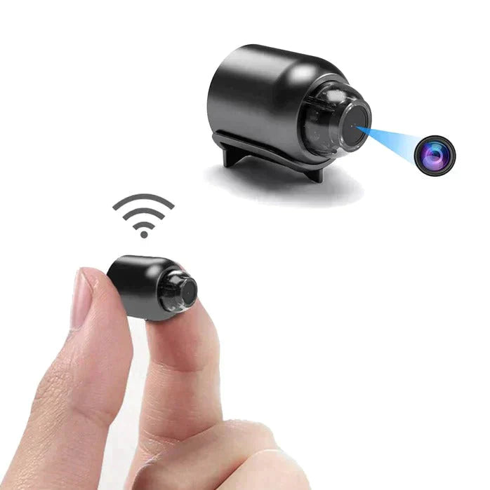2-pack mini WiFi-säkerhetskameror - Trådlös HD-nattseende för barn- och husdjursövervakning