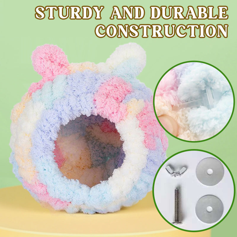 Mysigt vinterfågelskydd – Mjukt plyschhängande bo för värme och skydd utomhus