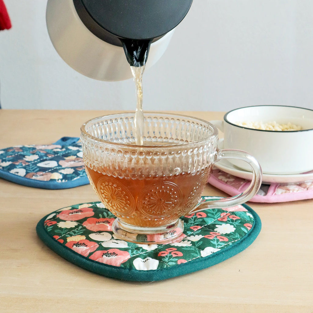 2-delade hjärtformade ugnsvanteunderlägg – värmebeständigt köksskydd