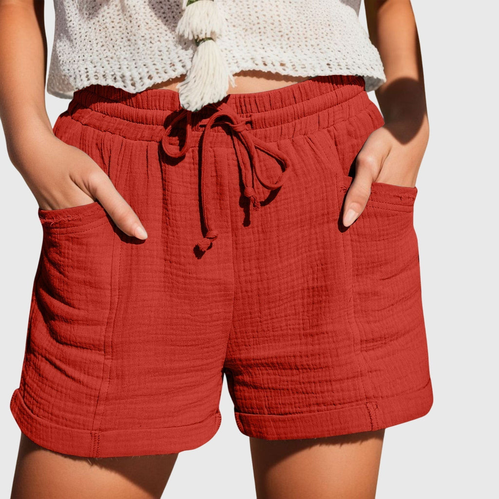 Skräddarsydda shorts med hög midja för kvinnor – eleganta, smarta och avslappnade sommarbyxor