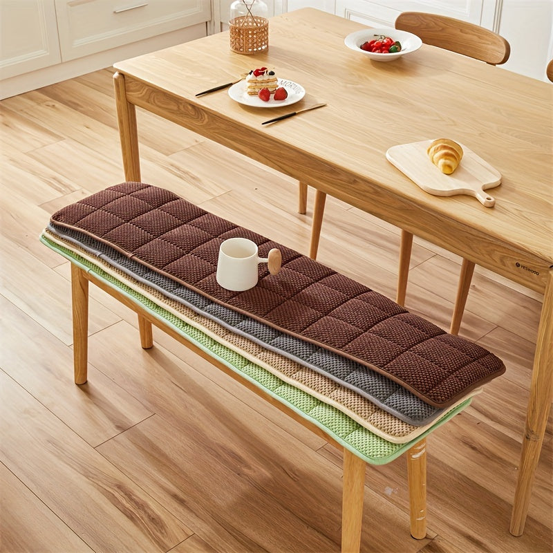 Plyschbänk- och soffdyna - Modern förtjockad geometrisk sittdyna