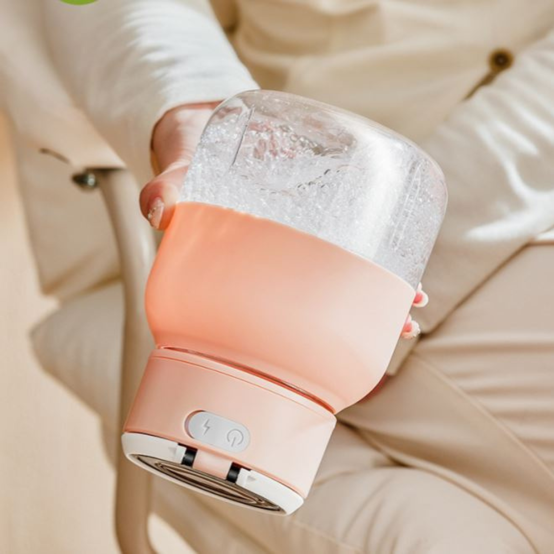 Kompakt 2-i-1 juice- och smoothiemaskin för resor och hemmet