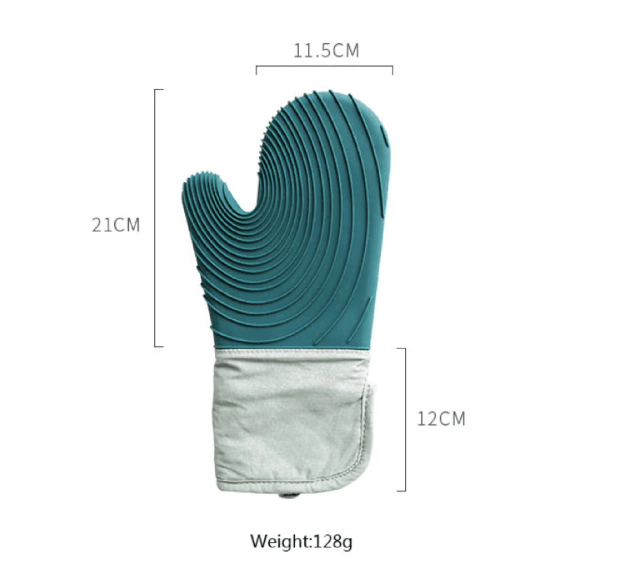 Premium silikon ugnsvantar - Värmebeständiga grill- och köksvantar med halkfritt grepp (2-pack)