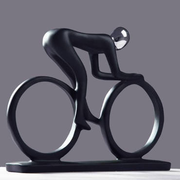 Konstnärlig cykelhjulsdekor i harts – Lyxigt inslag i hemmet och på kontoret