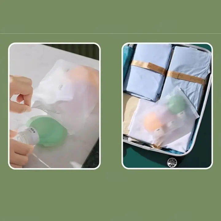 Silikonreseflaskor – 3-pack återfyllningsbara läckagesäkra behållare