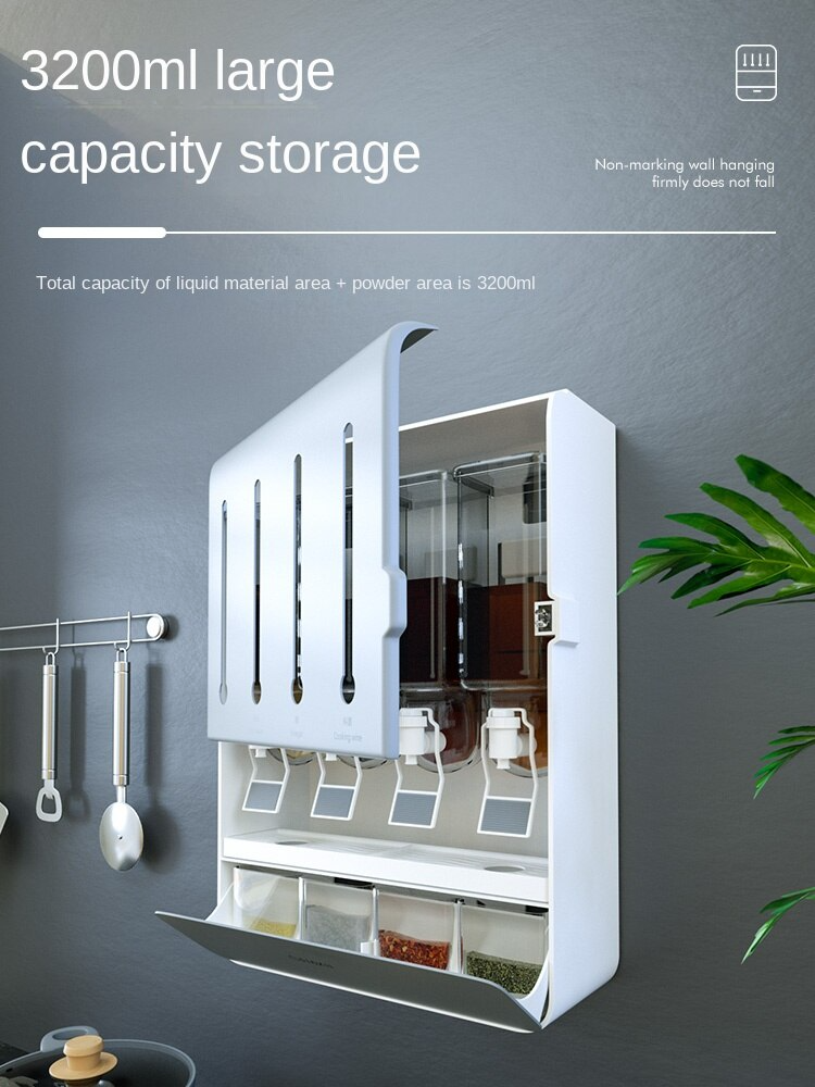 Multifunktionell olje- och krydddispenser – kompakt hällflaska för kök