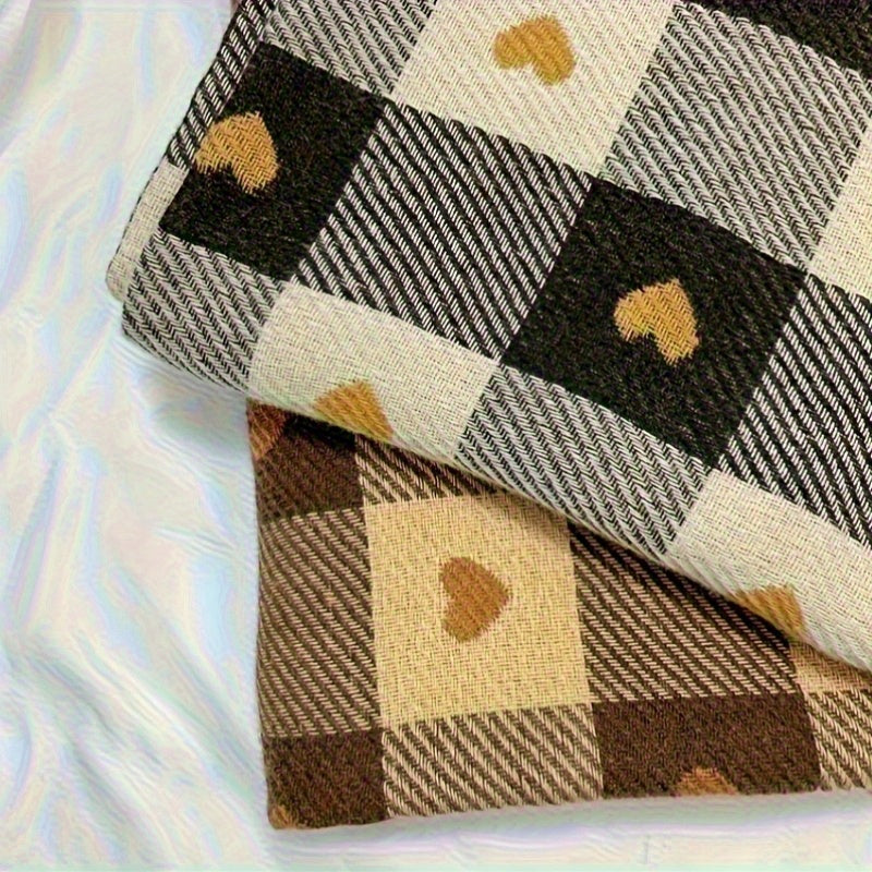 Rutig vinterhalsduk för kvinnor – Mjuk rutig omlott för kalla dagar