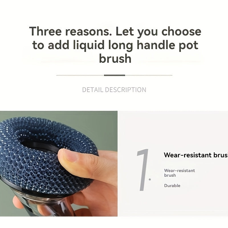 Diskskrubb med tvålpump – handhållen grytborste och skursvamp