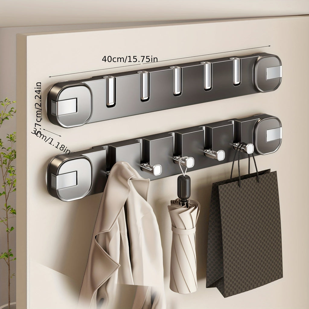 Platsbesparande sugkrokar – Säker väggorganisatör med 5 krokar