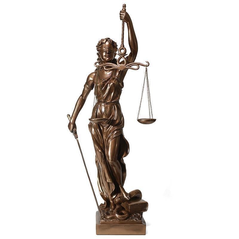 Lady Justice-figur – Elegant dekorativ skulptur av rättvisans gudinna