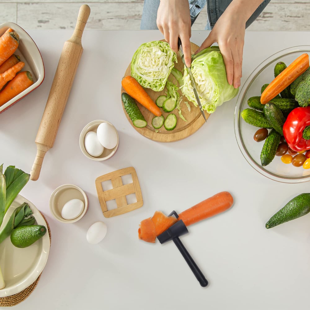 Spiralskalare – Kompakt verktyg för snabba grönsaksnudlar och garnityrer