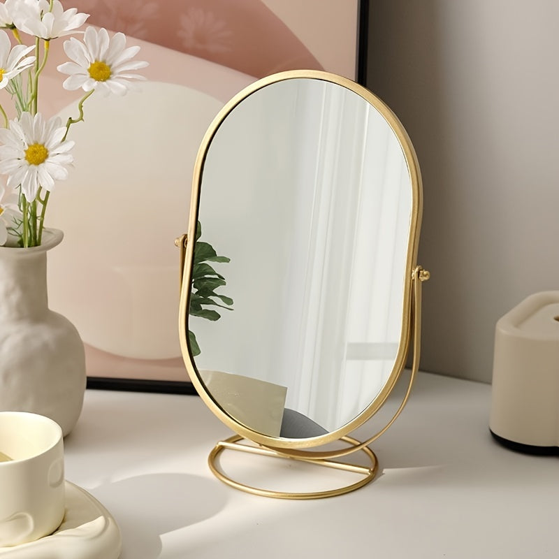 360° roterande sminkspegel med bärbar design