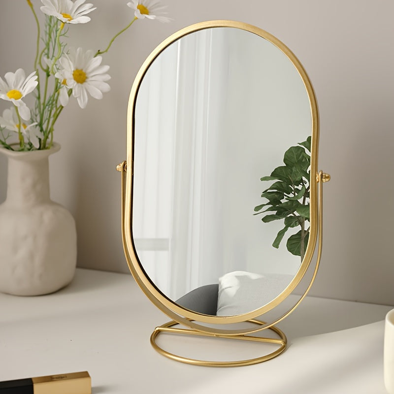 360° roterande sminkspegel med bärbar design