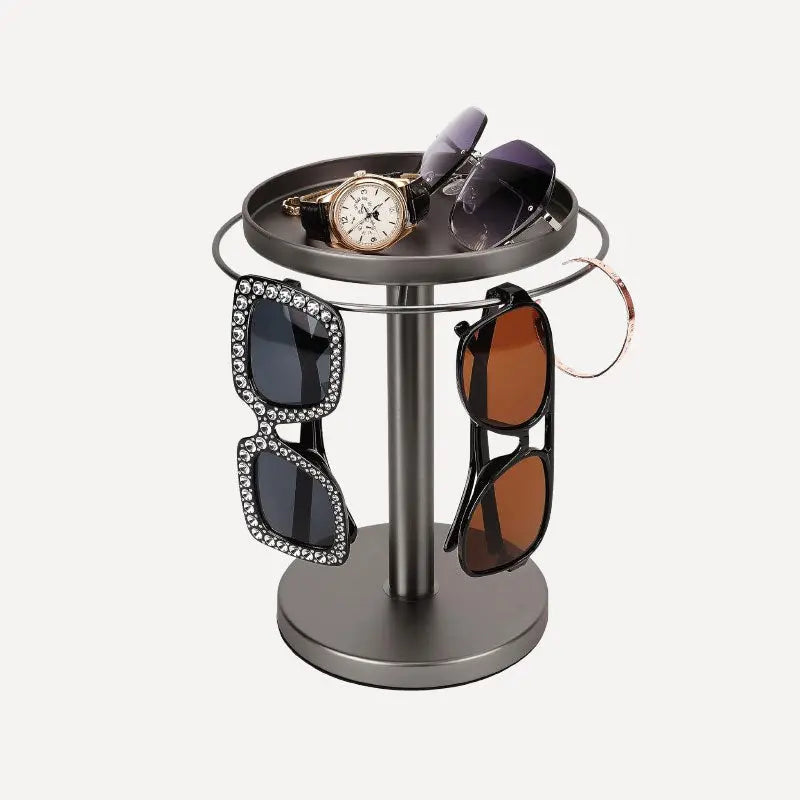 Roterande glasögonorganisatör – Elegant 360° displayställ för glasögon