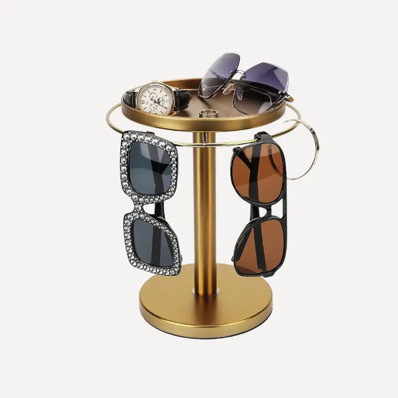 Roterande glasögonorganisatör – Elegant 360° displayställ för glasögon