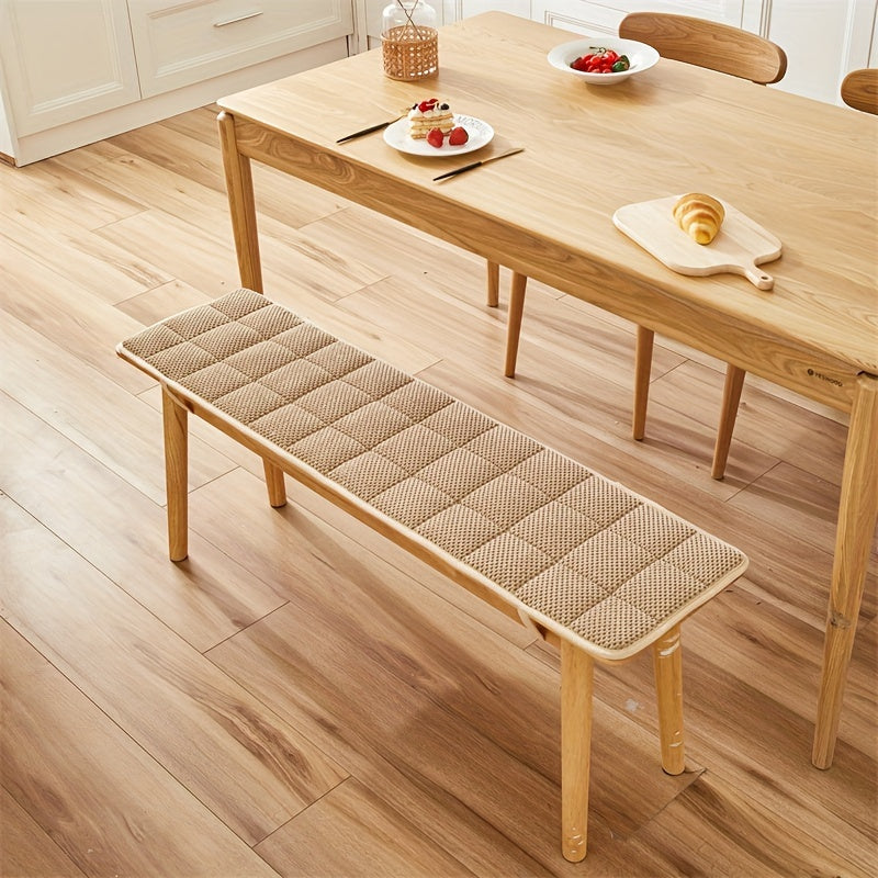 Plyschbänk- och soffdyna - Modern förtjockad geometrisk sittdyna