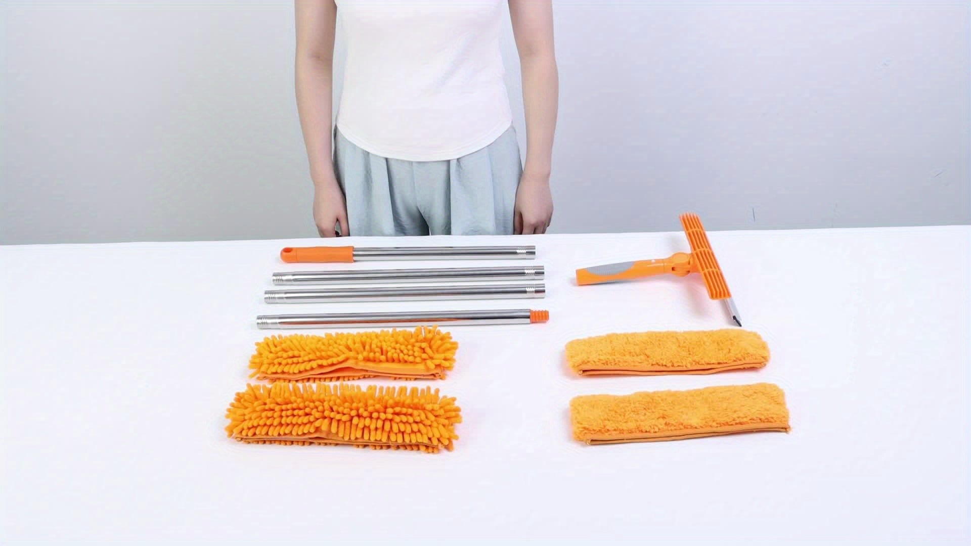 2-i-1 professionellt glasrengöringsverktyg med justerbart handtag