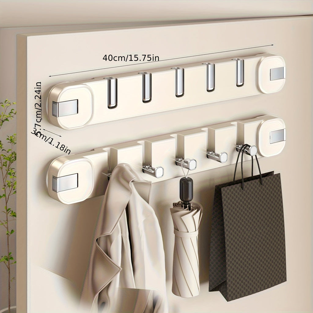 Platsbesparande sugkrokar – Säker väggorganisatör med 5 krokar