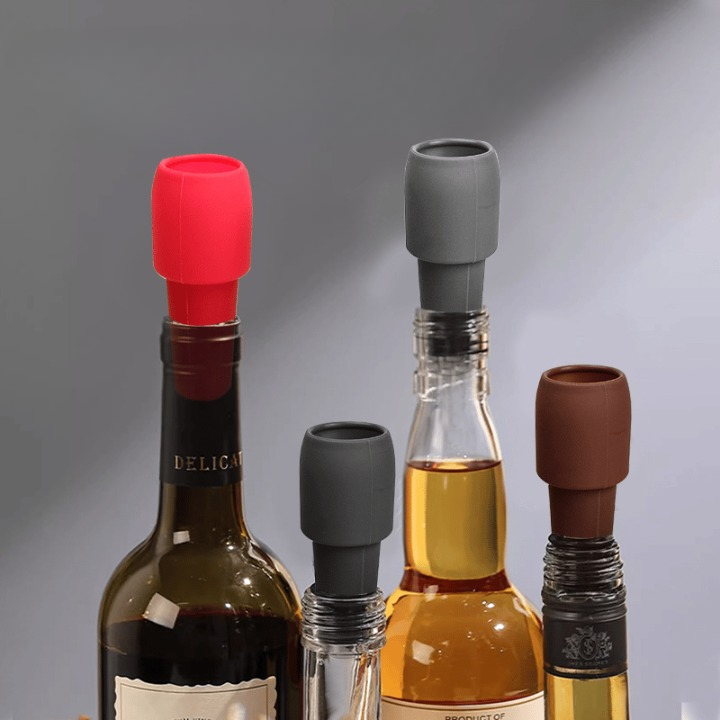 EcoSeal återanvändbara flaskkorkar – Set med 10 aromtäta, miljövänliga förseglingar