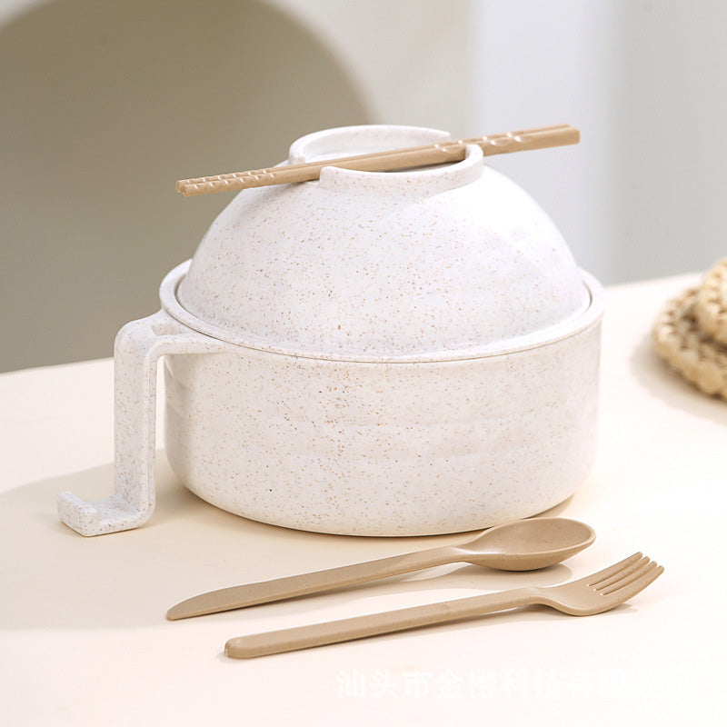 Mikrovågsugn Ramen Cooker – BPA-fri nudelskål med lock och greppvänliga handtag