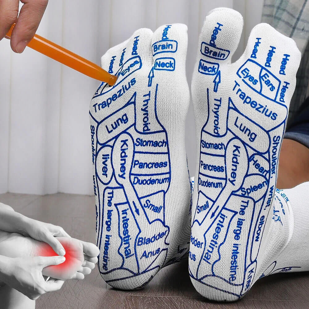 Terapeutiska reflexstrumpor – Stimulerar fötter och ökar blodcirkulationen och komforten