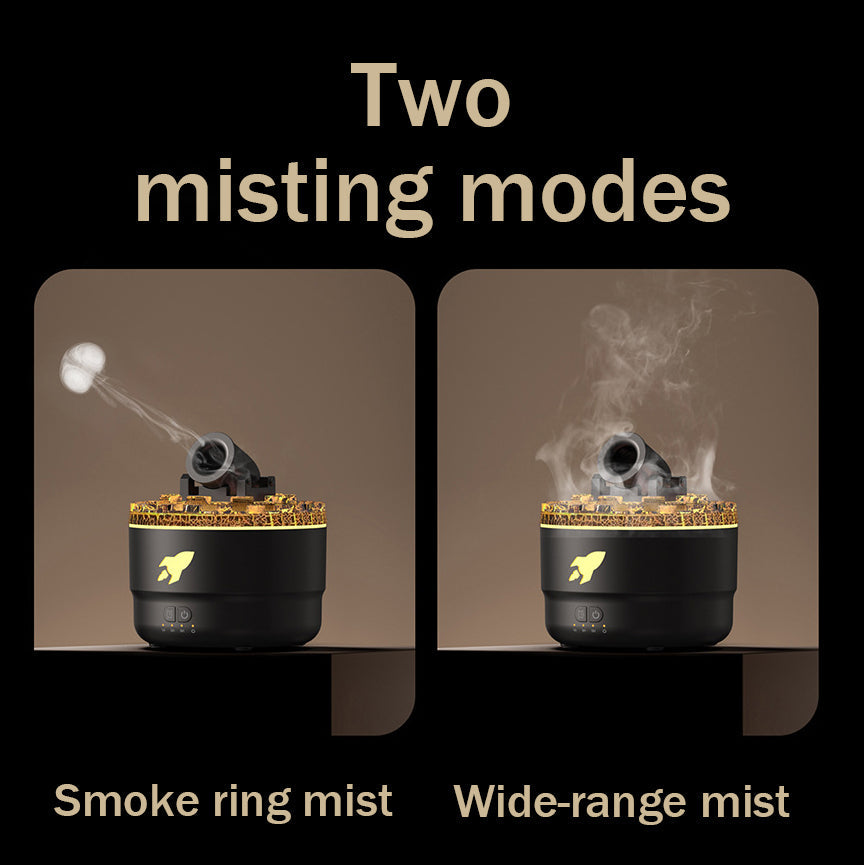 Eterisk oljediffusor - Cool Mist-luftfuktare med lugnande nattglöd