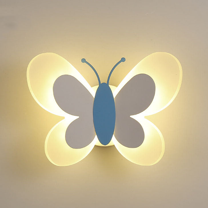 Fjärilsfärgad LED-vägglampa i akryl - Kreativ modern dekorativ lampa med 1 ljuskälla för hemmet