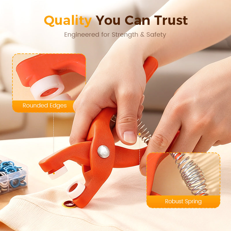 DIY-set med tryckknappar - precisionstänger och förvaringsfodral