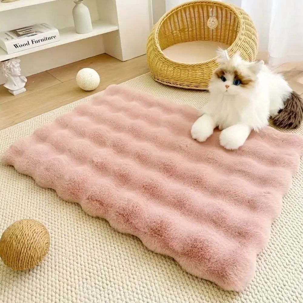 Fluffy Comfort Fuskpälsmatta – Mjuk, varm och snygg