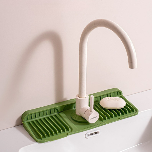 Silikon stänkskydd för diskho – Vattenuppsamlare för köks- och badrumsblandare