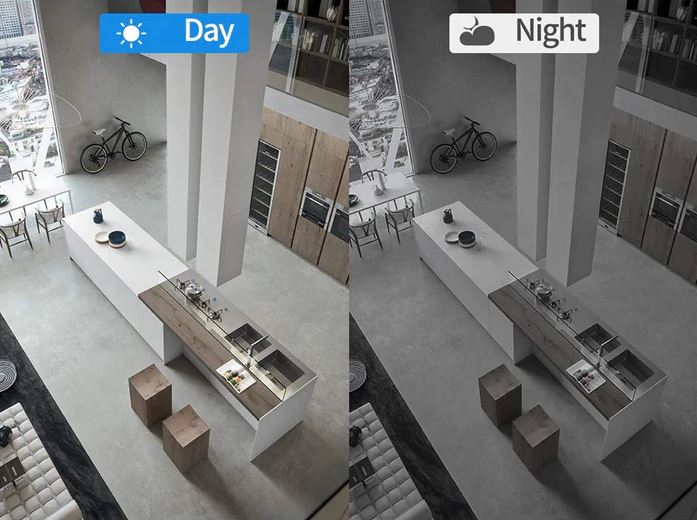 2-pack mini WiFi-säkerhetskameror - Trådlös HD-nattseende för barn- och husdjursövervakning