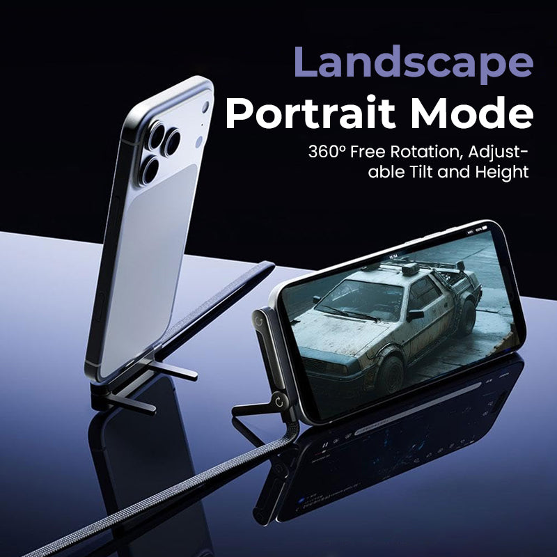 2-i-1 höghastighetsladdningssladd – Integrerat hopfällbart enhetsstativ