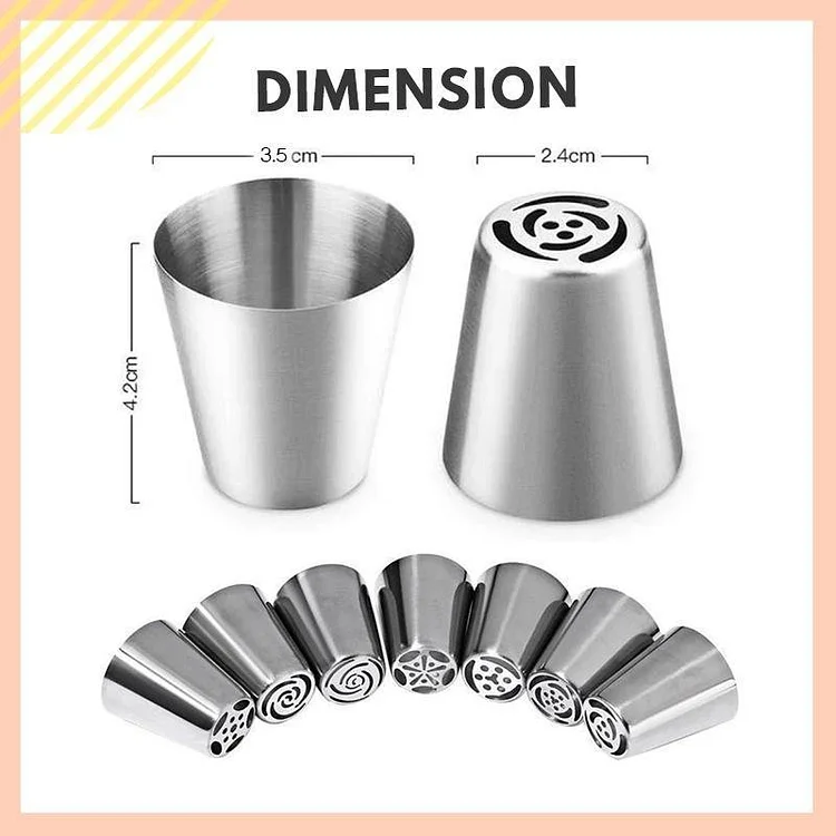 BakeArt – DIY-kakdekorationsset med glasyrtips och munstycken