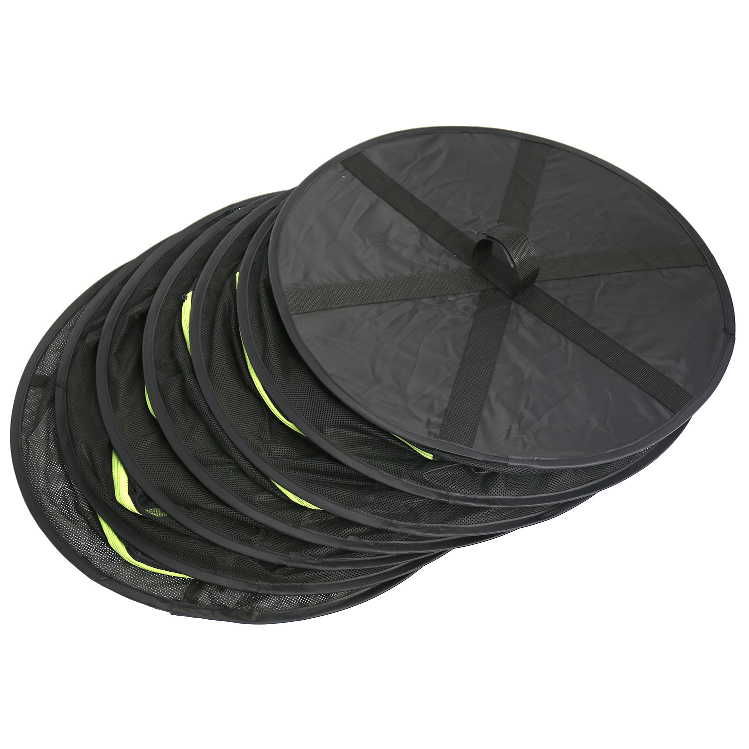 Hopfällbar torkställning i nät – Flerskiktad hängbricka för frukt, grönsaker och örter