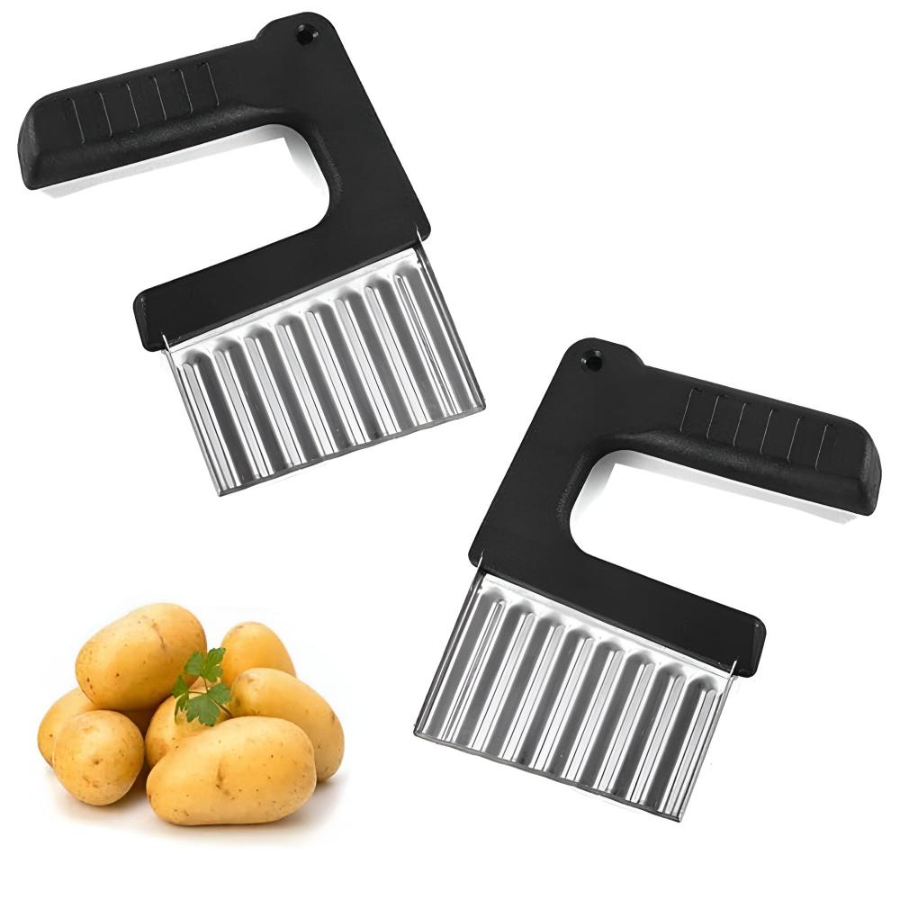 RippleEdge Snack Slicer – Enkla vågiga snitt för chips, grönsaker
