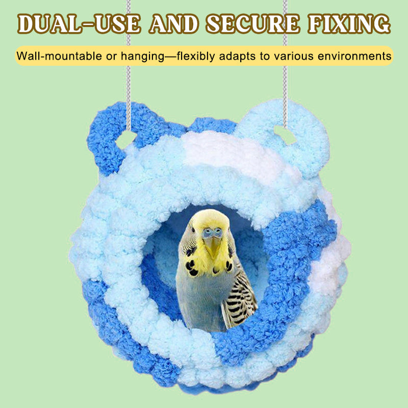 Mysigt vinterfågelskydd – Mjukt plyschhängande bo för värme och skydd utomhus