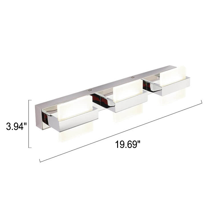 Modern fyrkantig LED-vägglampa – Akrylspegelfrontljus