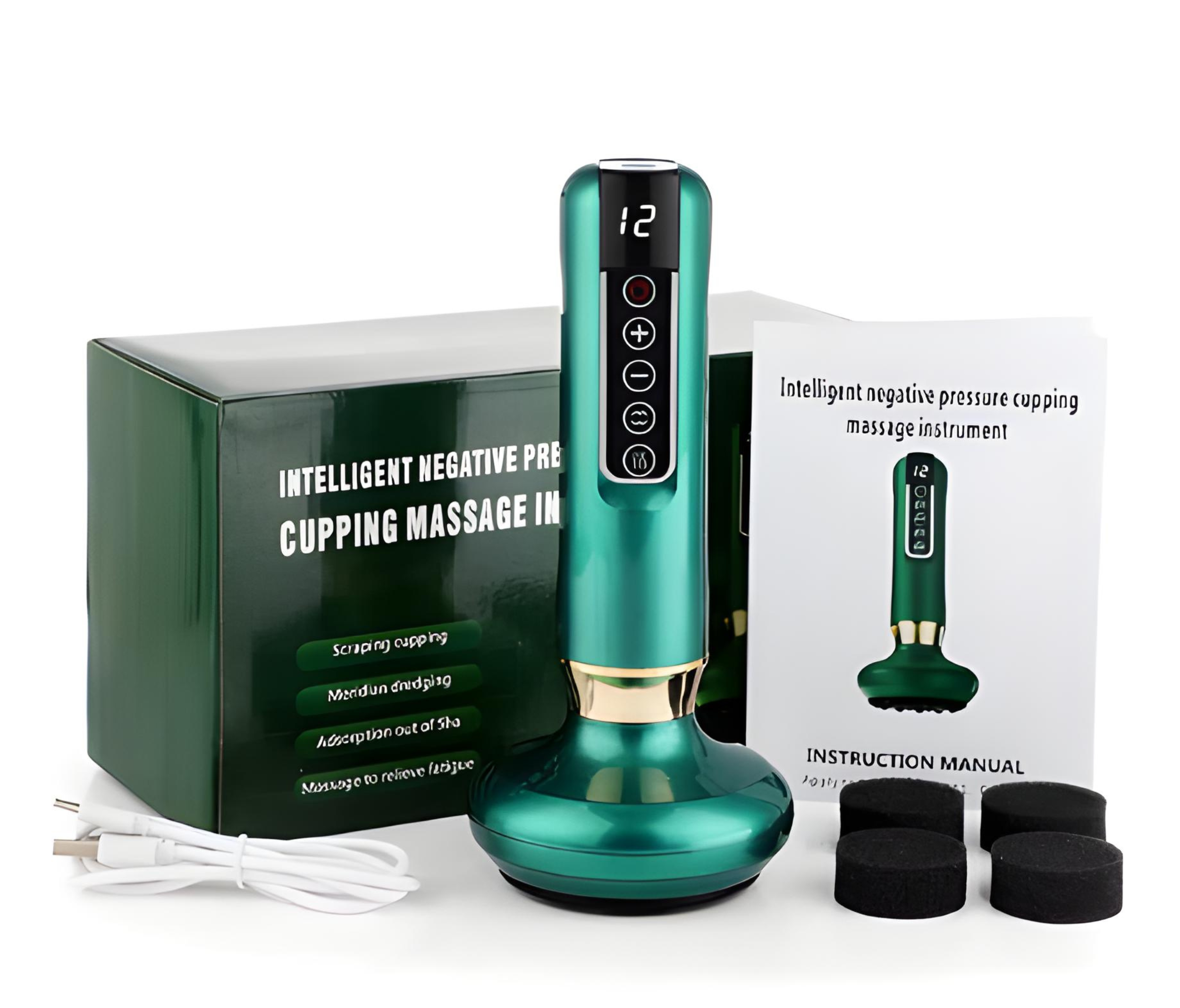 CelluSculpt Pro – Elektrisk kroppskonturerande sugmassageapparat för len hud