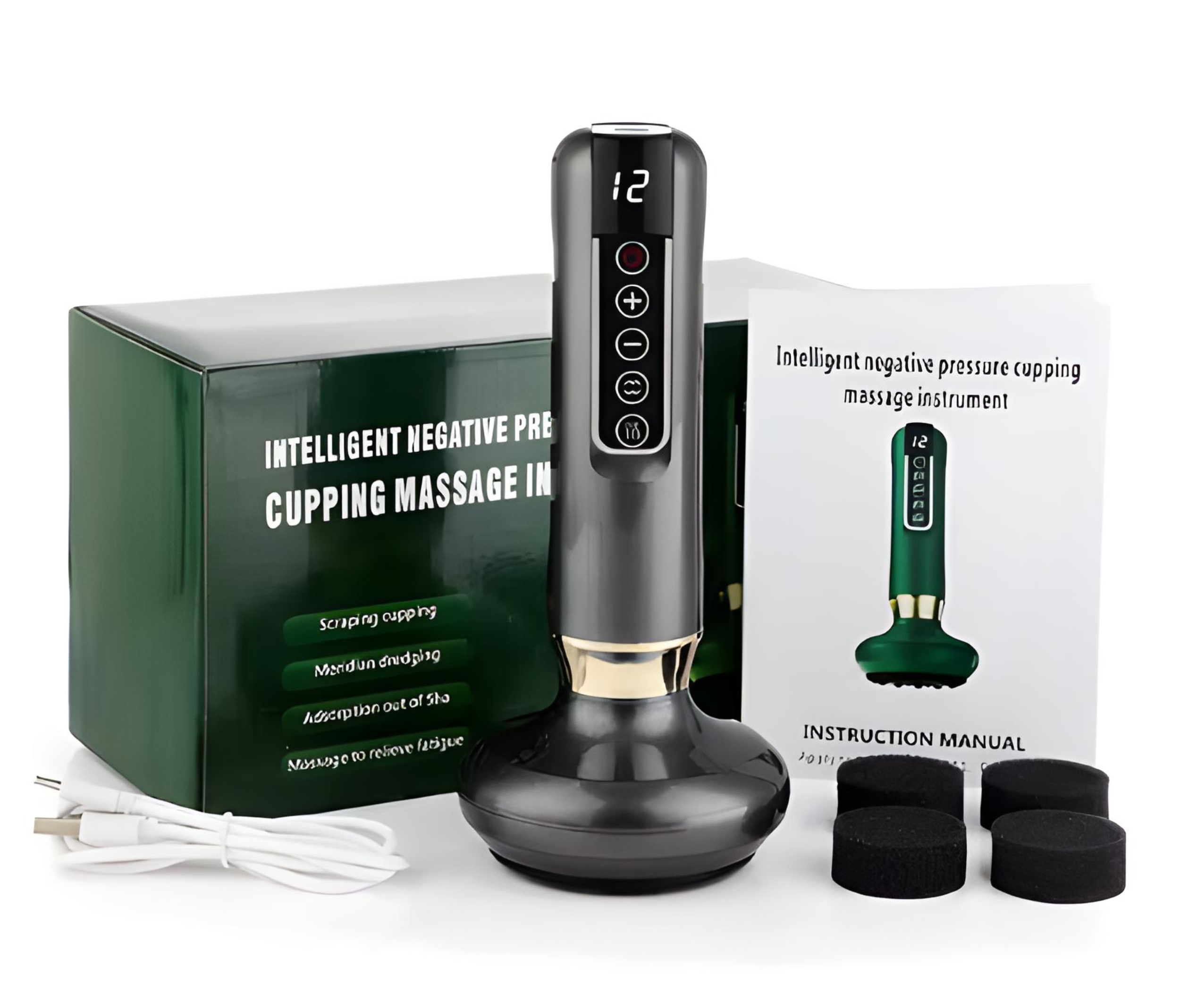 CelluSculpt Pro – Elektrisk kroppskonturerande sugmassageapparat för len hud