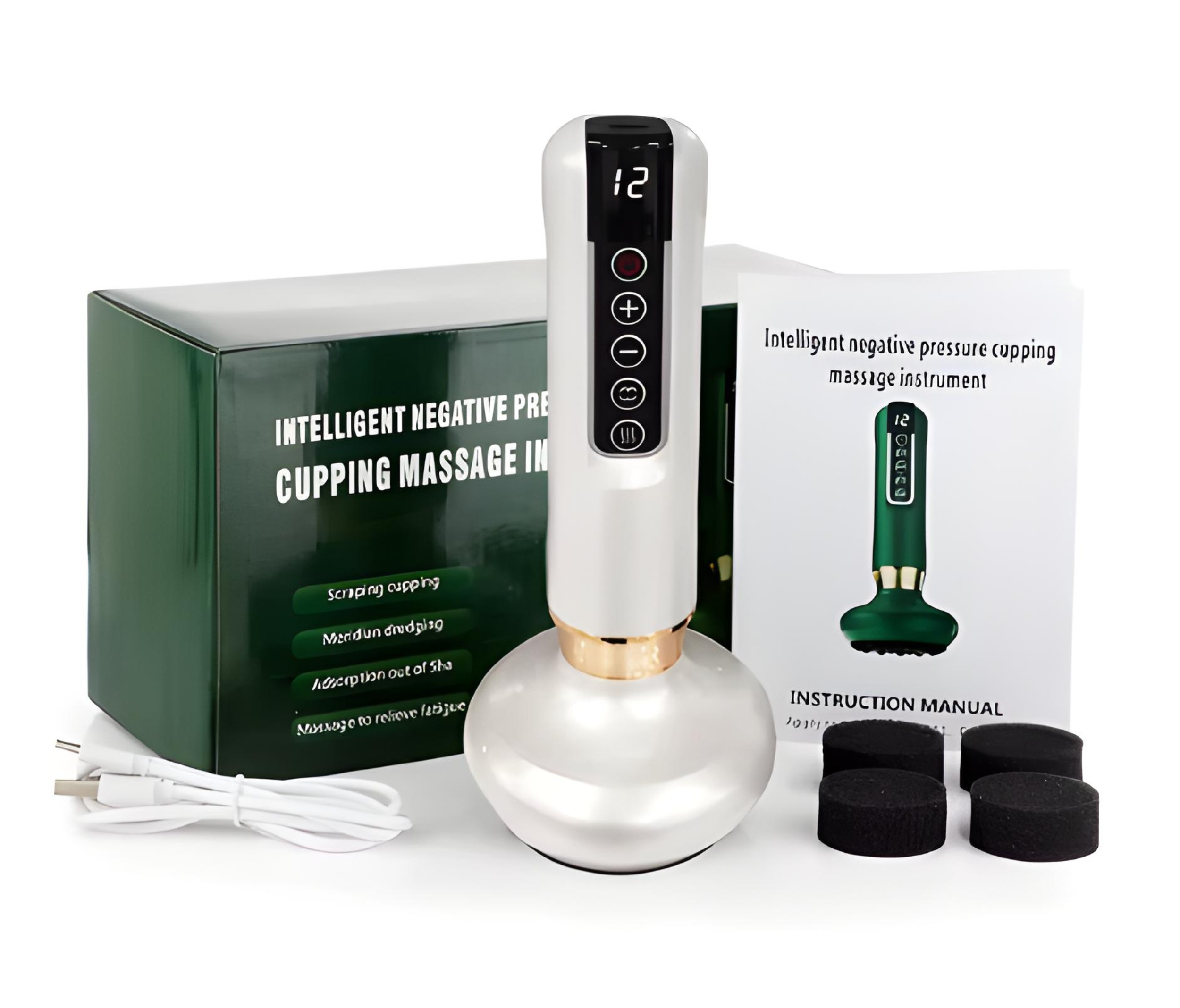 CelluSculpt Pro – Elektrisk kroppskonturerande sugmassageapparat för len hud