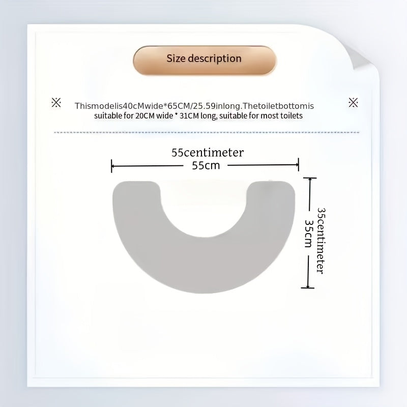 Konturerad U-formad badrumsmatta – Ultraabsorberande halkfri golvmatta