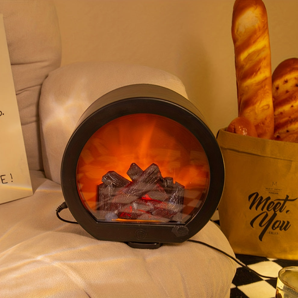 Simulerad flamlampa – Batteri- och USB-driven omgivningslampa för inomhus- och utomhusdekor