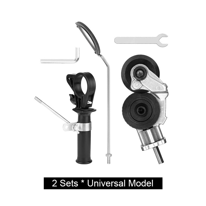 Elektrisk borrmaskin/plåtskärare – Precisionsnibblertillsats för rena snitt