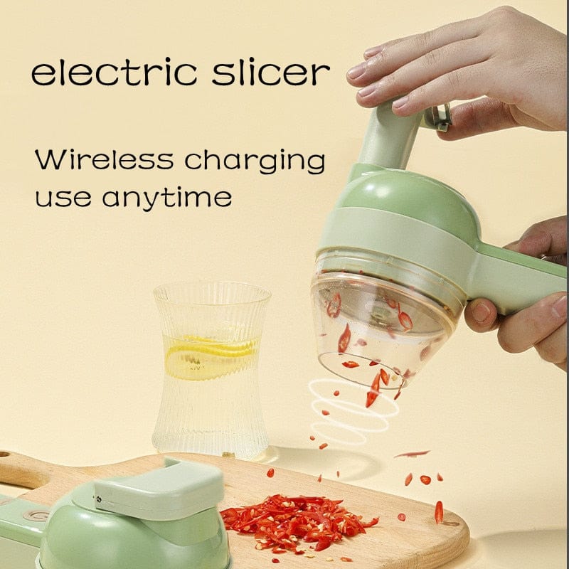 KitchenPro - Multifunktionell elektrisk grönsaksskärare
