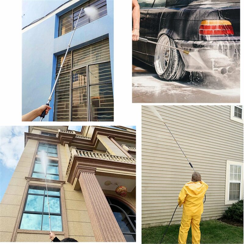 Högpresterande högtryckstvätt på 4000 PSI – Djuprengör stuprännor, tak och väggar