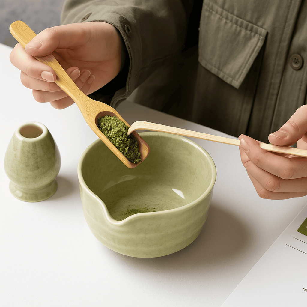 Matcha Starter Essentials Set – Visp, Skål och Mätskopa